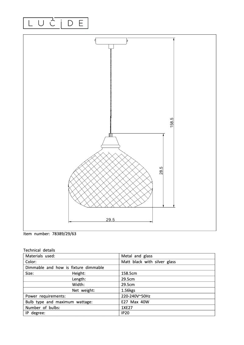Image de la première page du manuel de l'appareil Gerben 78389/29/63