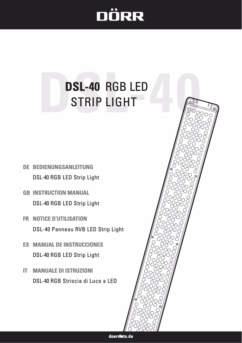 Página 1 del manual Manual de usuario Dörr DSL-40