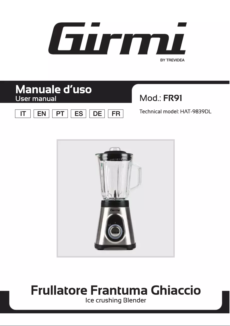 Image de la première page du manuel de l'appareil FR91