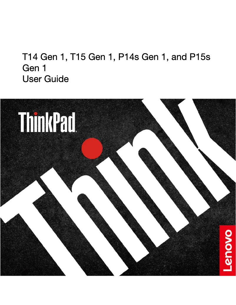 Image de la première page du manuel de l'appareil ThinkPad T14s