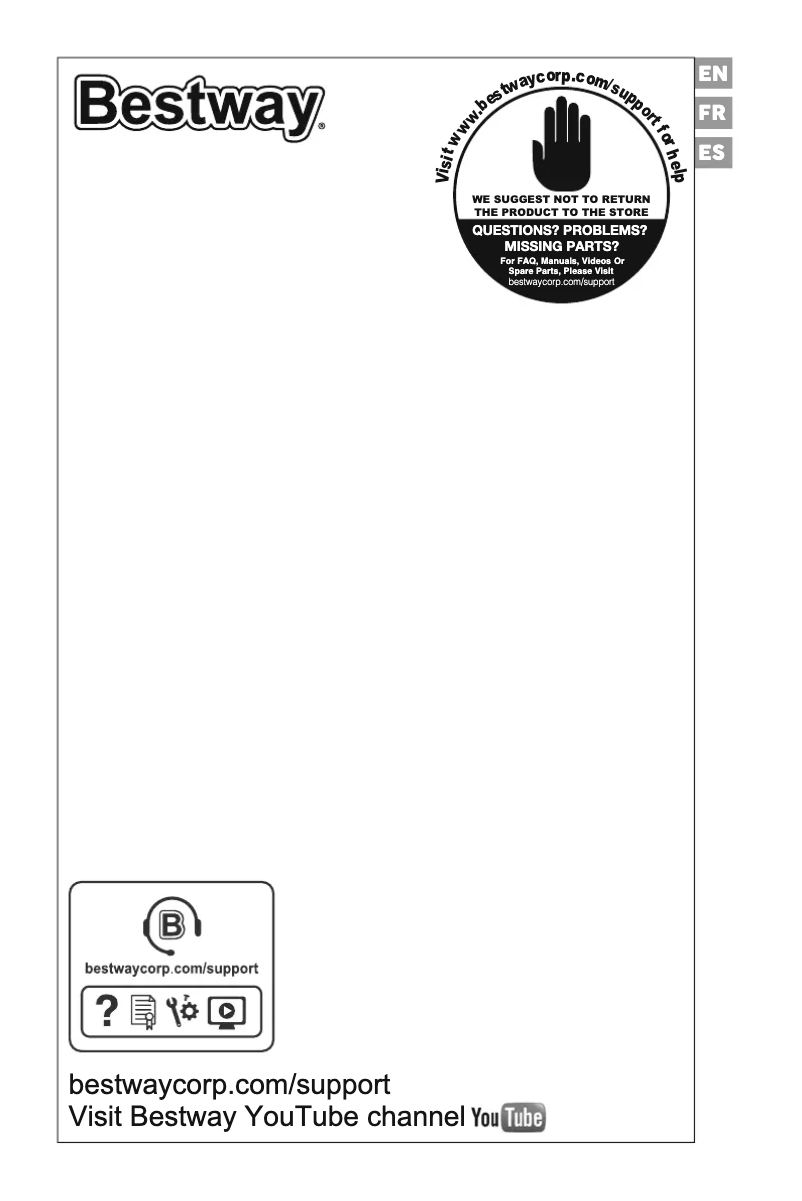 Page 1 de la notice Manuel utilisateur Bestway Platinum Steel 56920