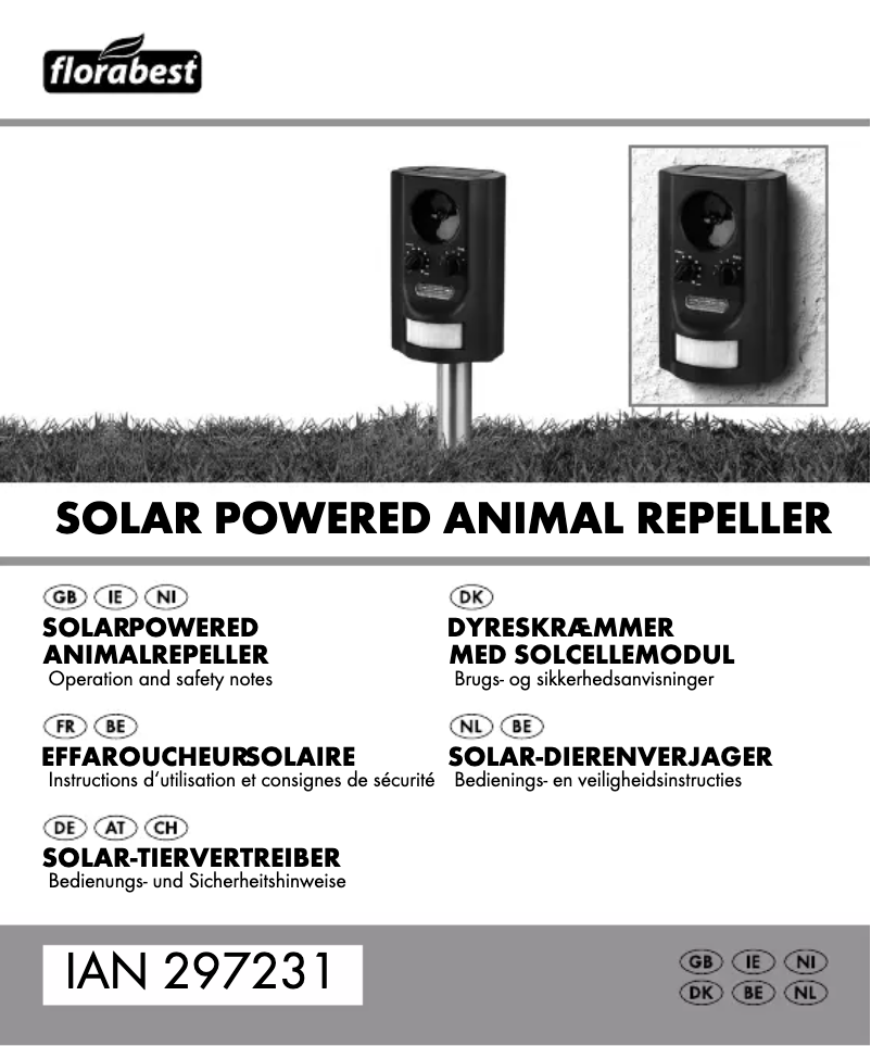 Page 1 de la notice Manuel utilisateur Florabest HG00249