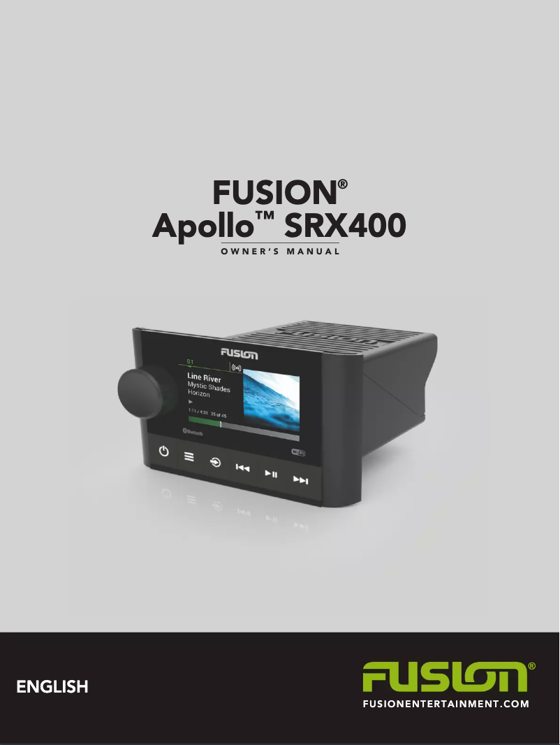 Page 1 de la notice Manuel utilisateur Fusion MS-SRX400