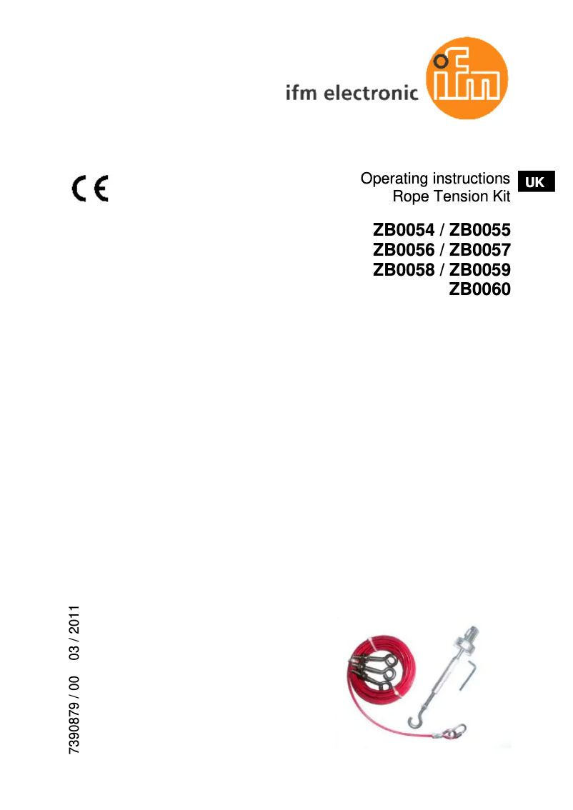 Page n°1 - Manuel utilisateur IFM ZB0055
