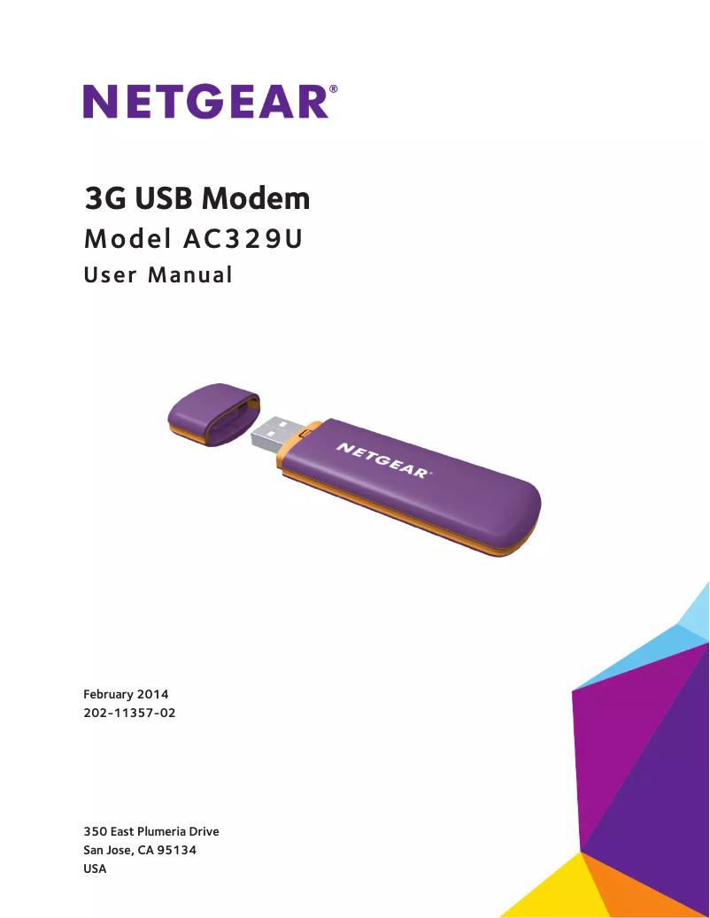 Page 1 de la notice Manuel utilisateur Netgear AirCard AC329U