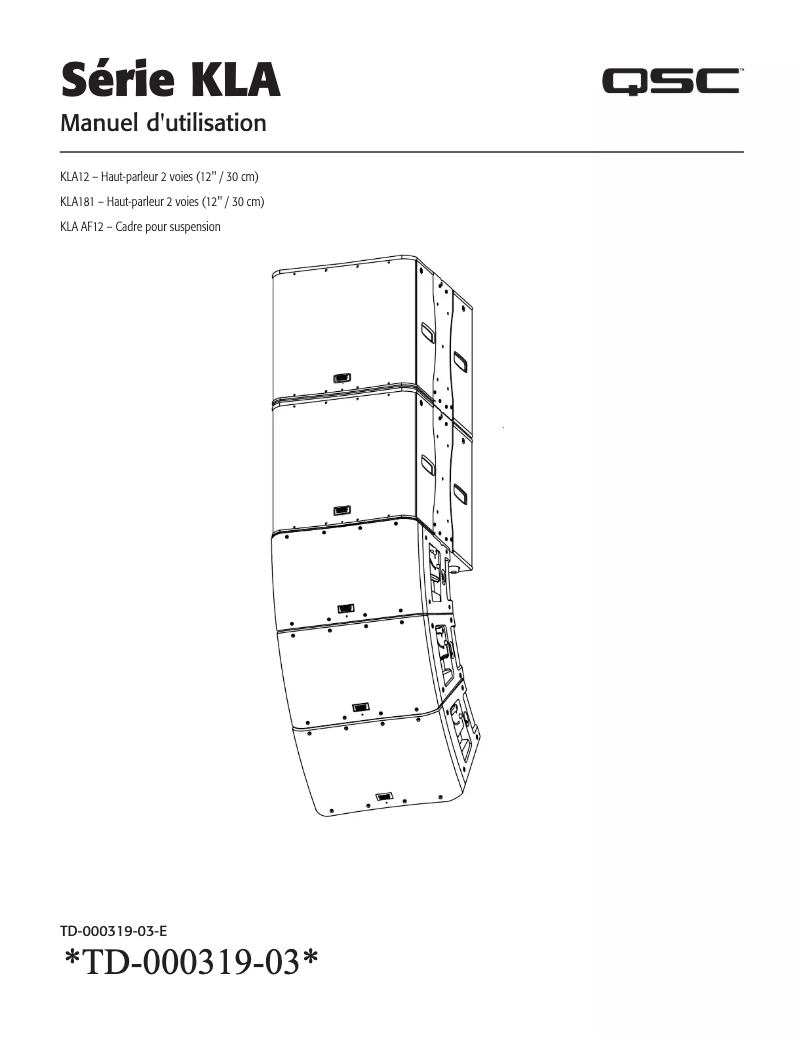 Página 1 del manual Manual de usuario QSC KLA181