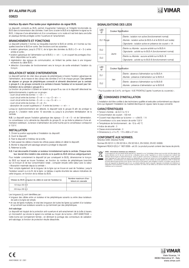 Image de la première page du manuel de l'appareil 03823