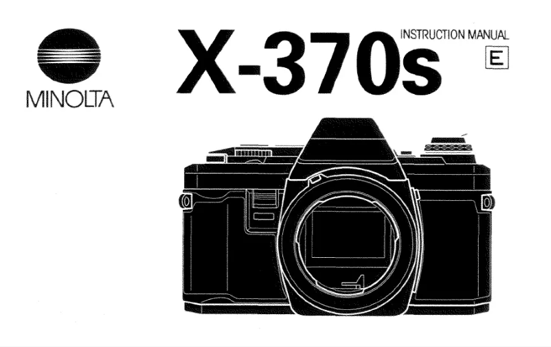 Page n°1 - Manuel utilisateur Konica Minolta X-370S