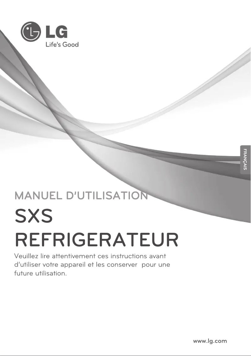 Page 1 de la notice Manuel utilisateur LG GSL325PZYZ
