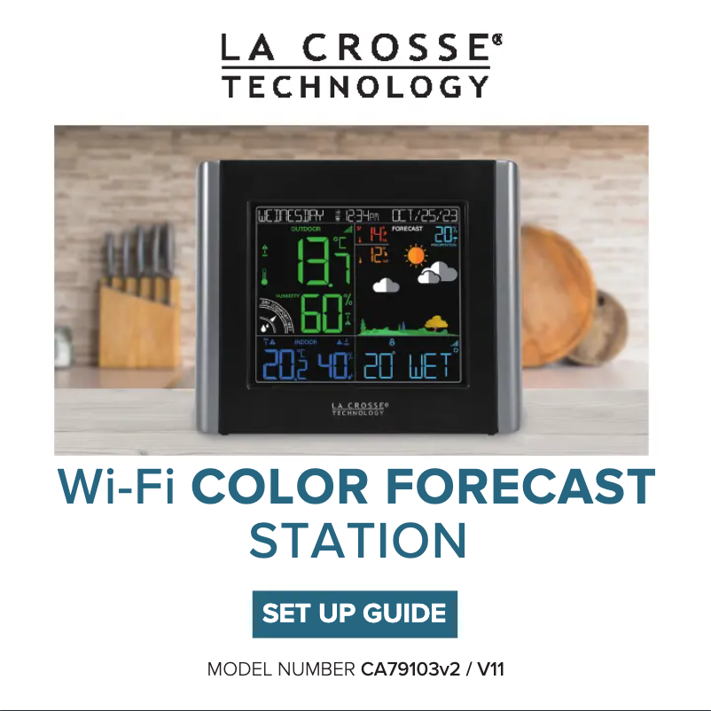 Image de la première page du manuel de l'appareil CA79103V2