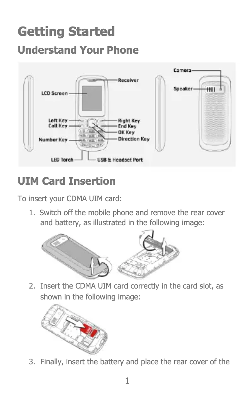 Page n°1 - Manuel utilisateur Micromax C205