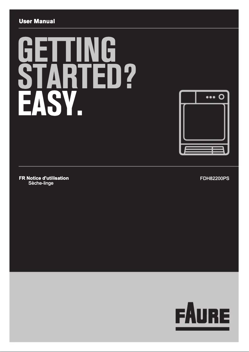 Page n°1 - Manuel utilisateur Faure FDH82200PS