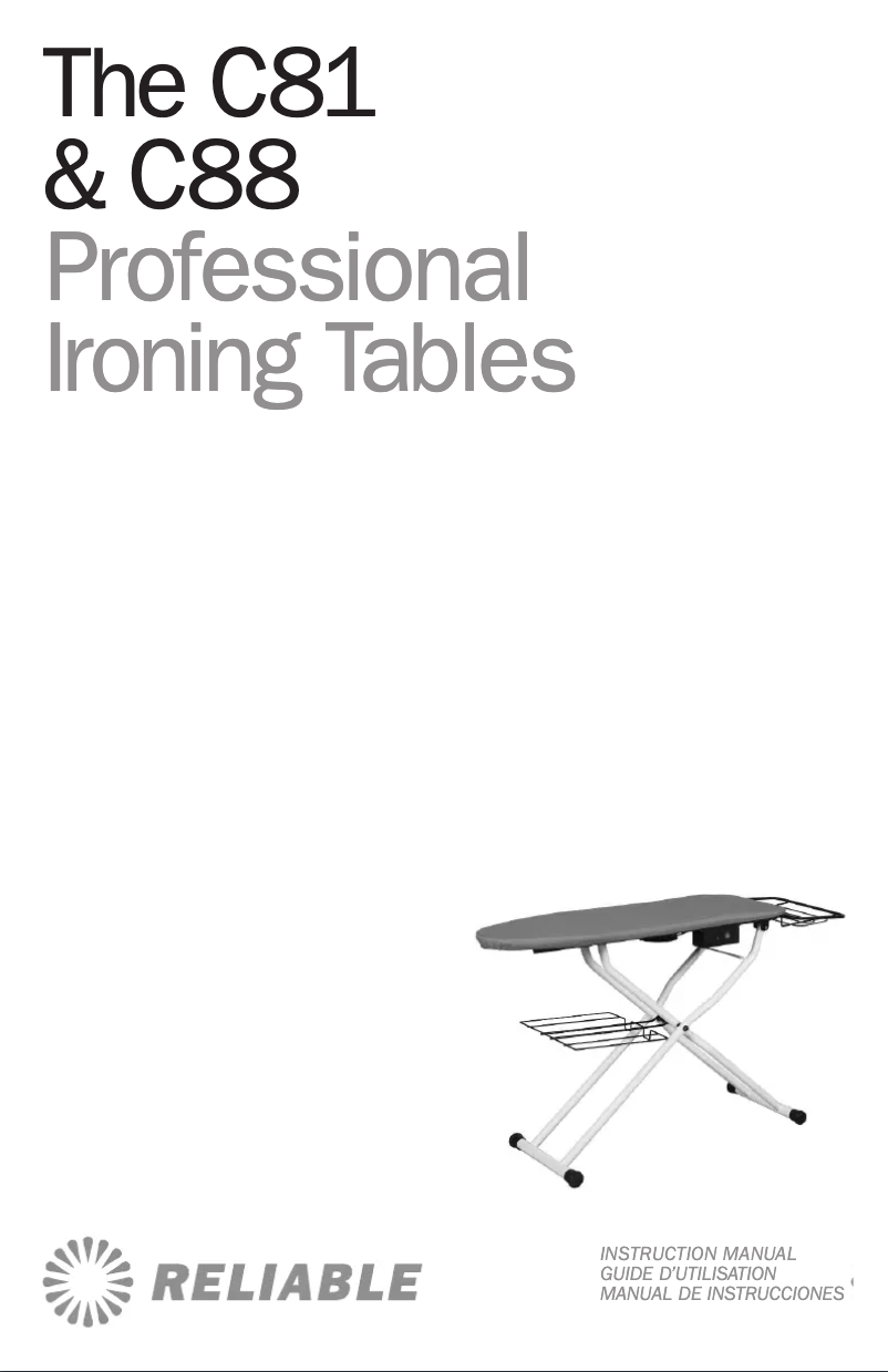 Page n°1 - Manuel d'utilisation et d'entretien Reliable 500VB