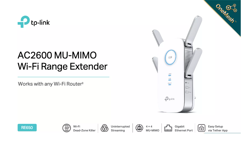 Page n°1 - Fiche technique TP-Link RE650