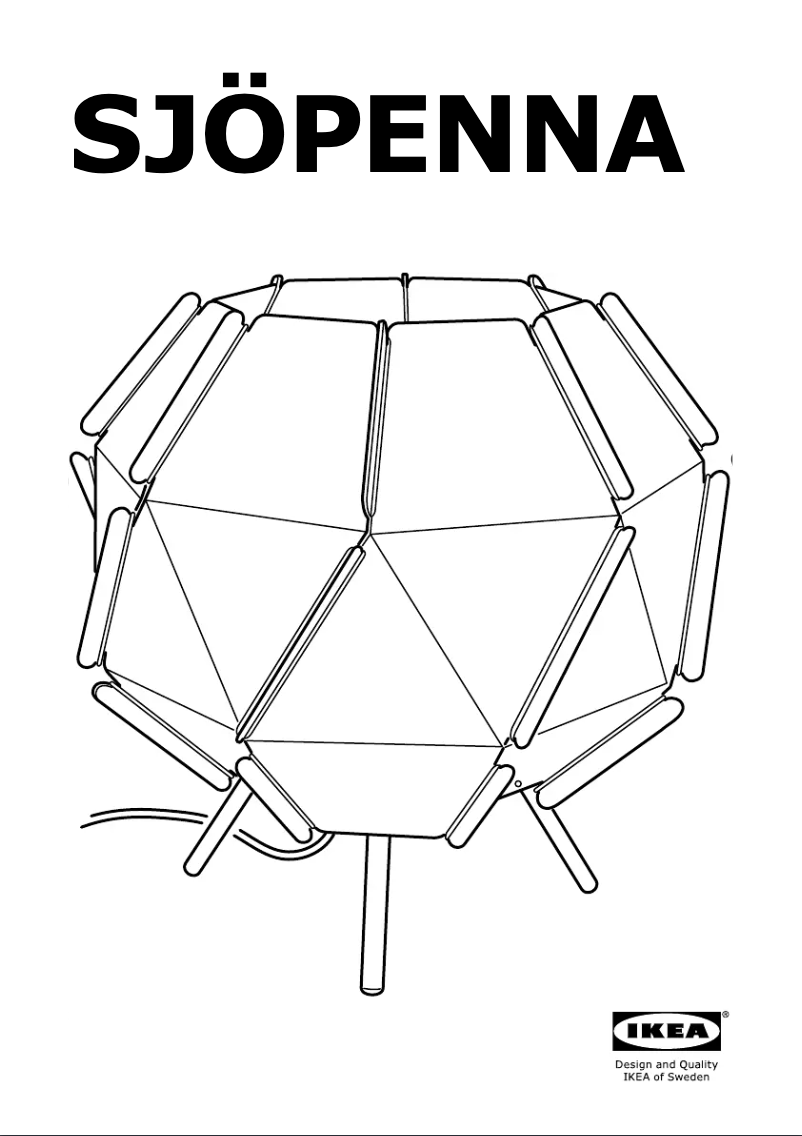 Imagen de la primera página del manual del dispositivo SJOPENNA (desk)