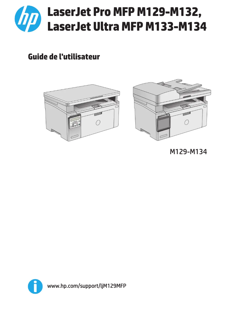 Page 1 de la notice Manuel utilisateur HP LaserJet Pro MFP M130fw