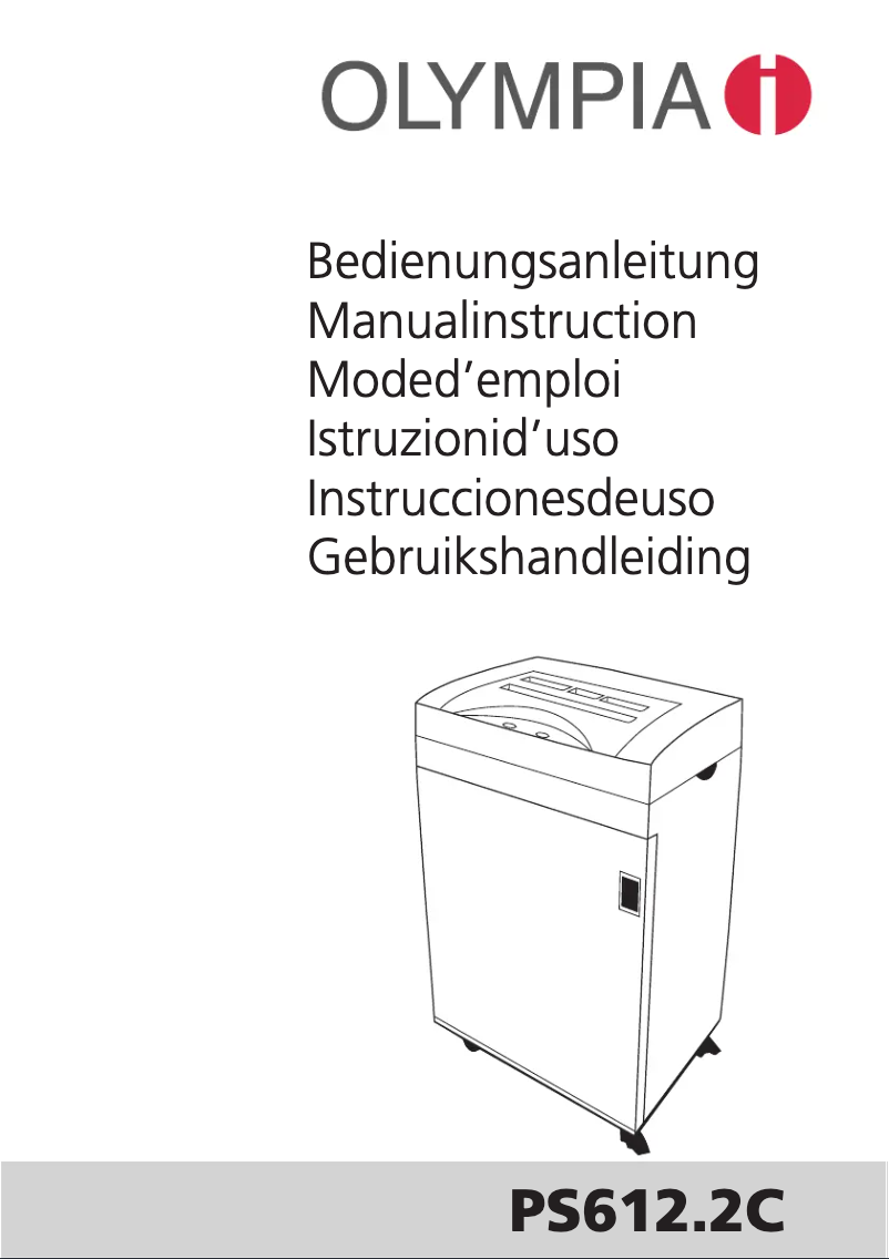 Page 1 de la notice Manuel utilisateur Olympia PS 612.2 CCD