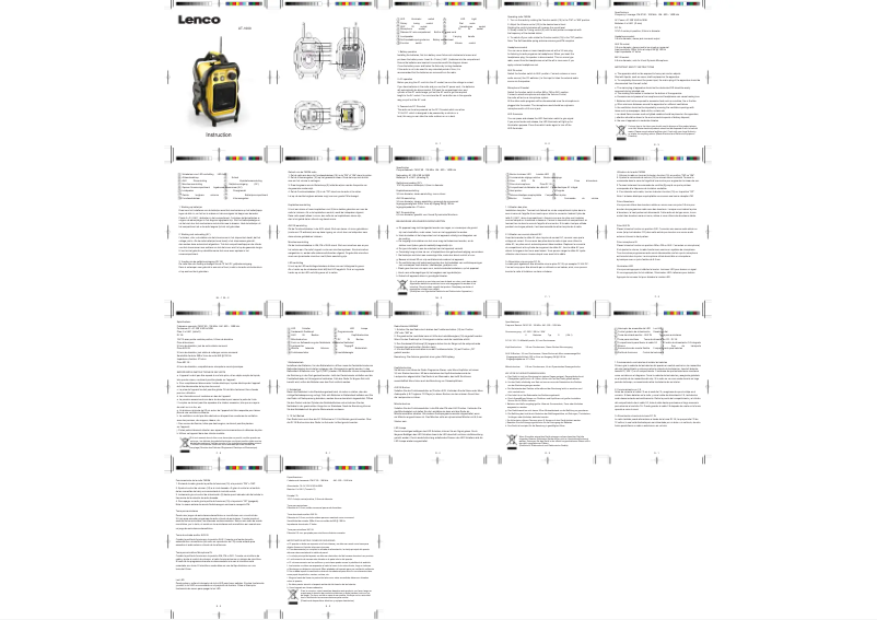 Image de la première page du manuel de l'appareil UT-1000