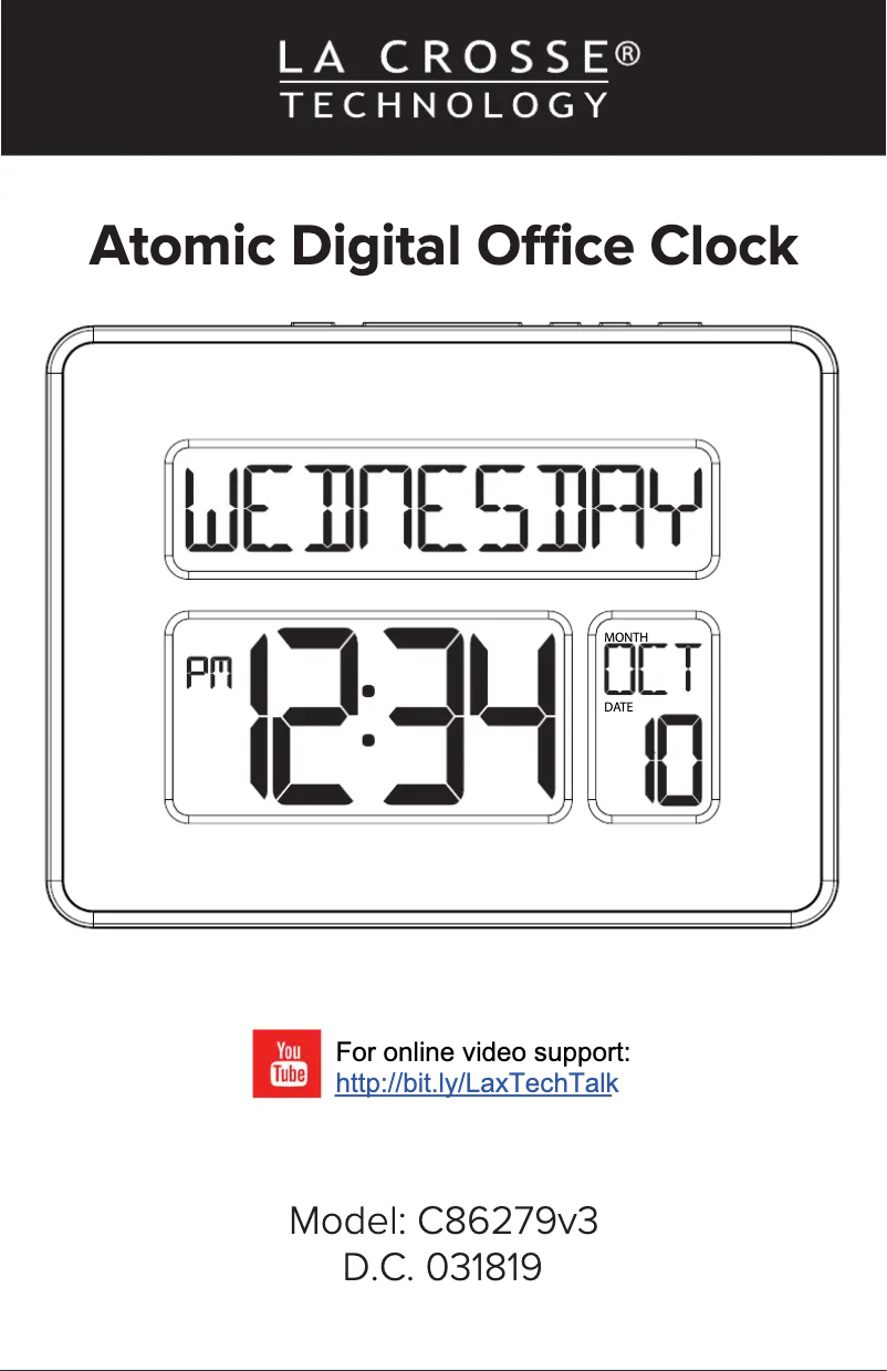 Image de la première page du manuel de l'appareil C86279V3