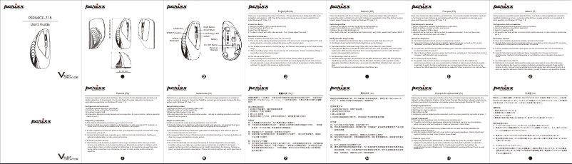 Page 1 de la notice Manuel utilisateur Perixx PERIMICE-715