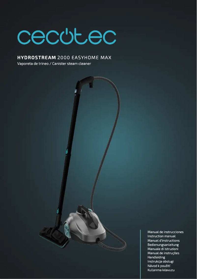 Página 1 del manual Manual de usuario Cecotec HydroSteam 2000 EasyHome Max