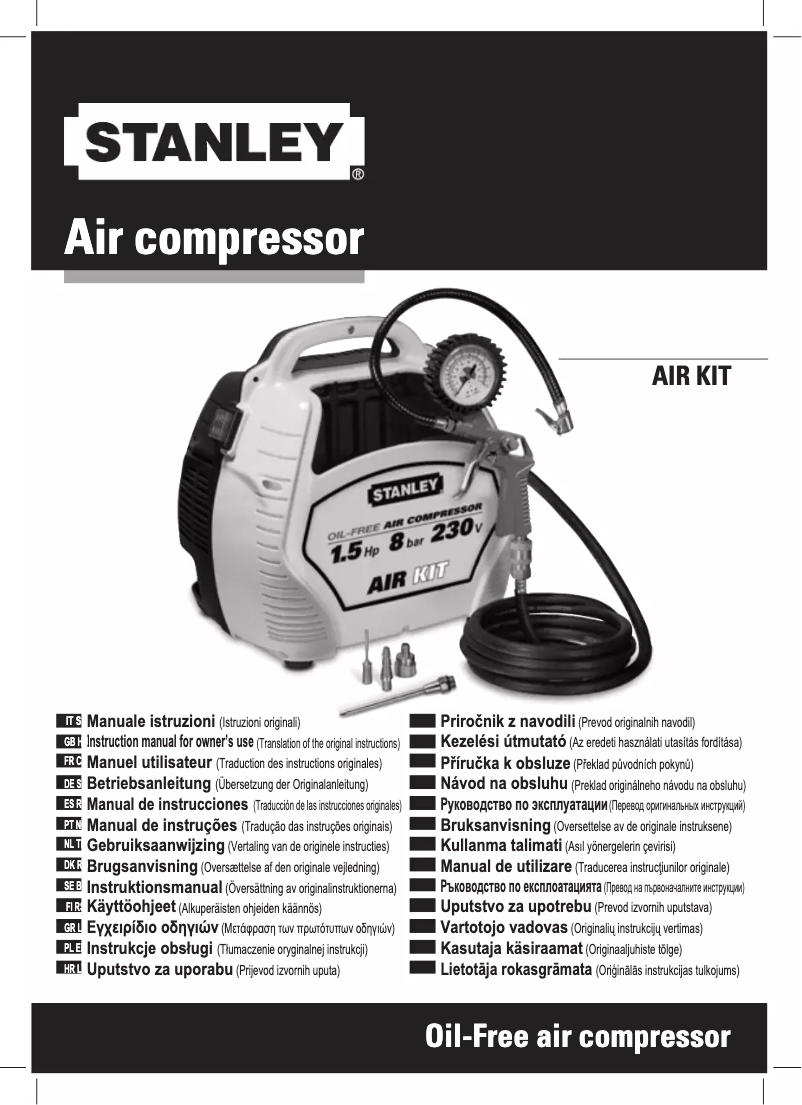 Page n°1 - Manuel utilisateur Stanley Air Kit