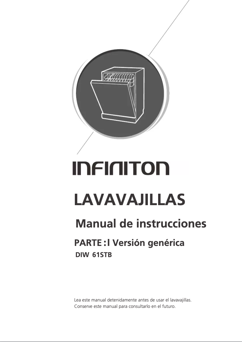 Page n°1 - Manuel utilisateur Infiniton DIW-61STB