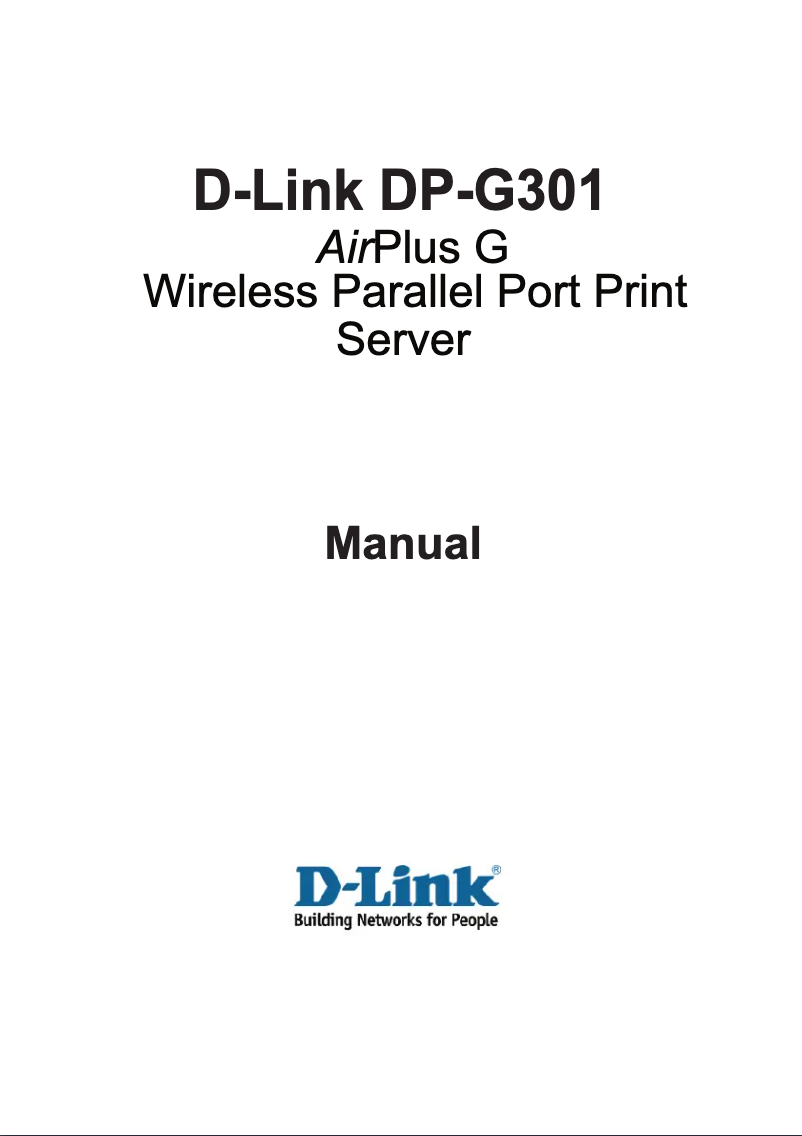 Página 1 del manual Manual de usuario D-Link DP-G301