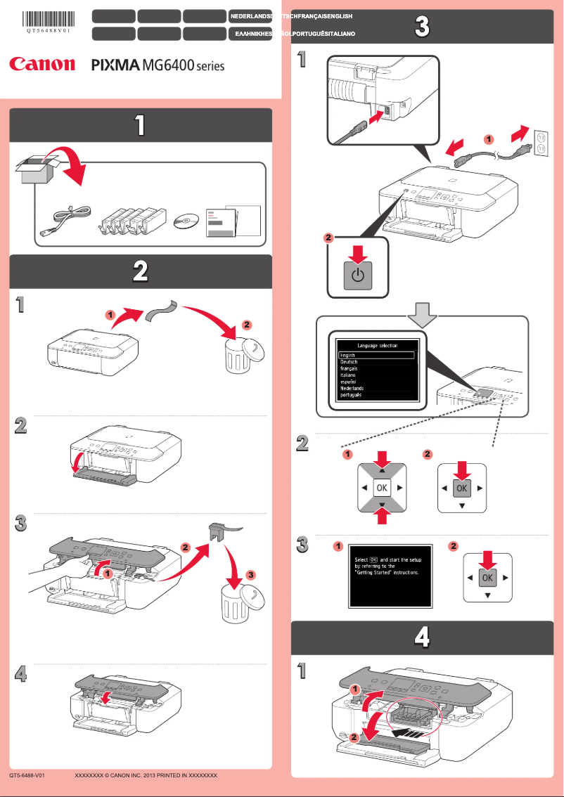 Page 1 de la notice Manuel utilisateur Canon Pixma MG6400