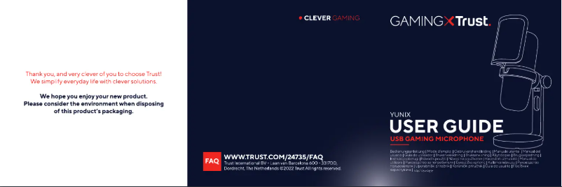 Image de la première page du manuel de l'appareil YUNIX GXT246