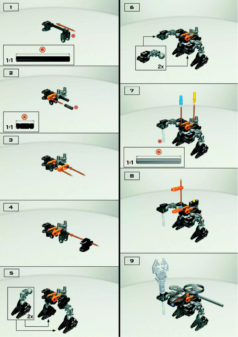 Page 1 of the manual User Manual Lego Bionicle 4878