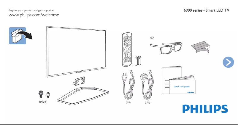 Image de la première page du manuel de l'appareil 55PFS6909 LED TV
