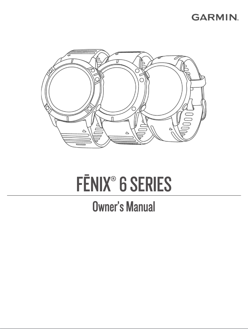 Page n°1 - Manuel utilisateur Garmin Fenix 6S Sapphire