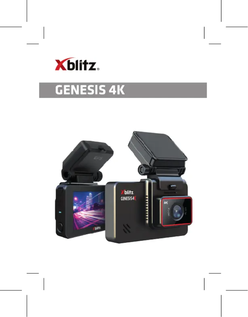 Image de la première page du manuel de l'appareil Genesis 4k