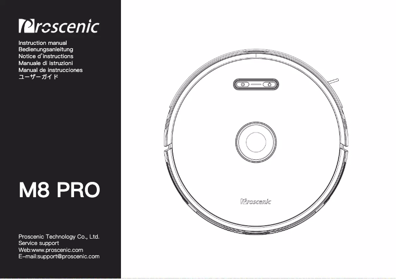 Imagen de la primera página del manual del dispositivo M8 PRO