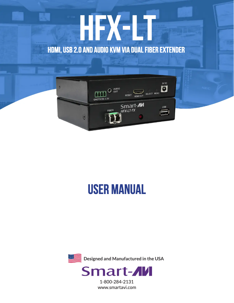 Page n°1 - Manuel utilisateur Smart-AVI HFX-LT