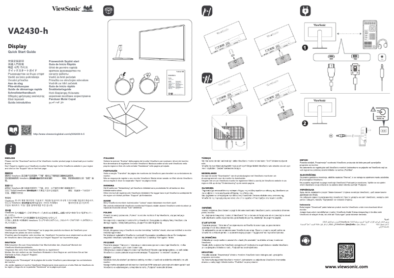 Image de la première page du manuel de l'appareil VA2430-H