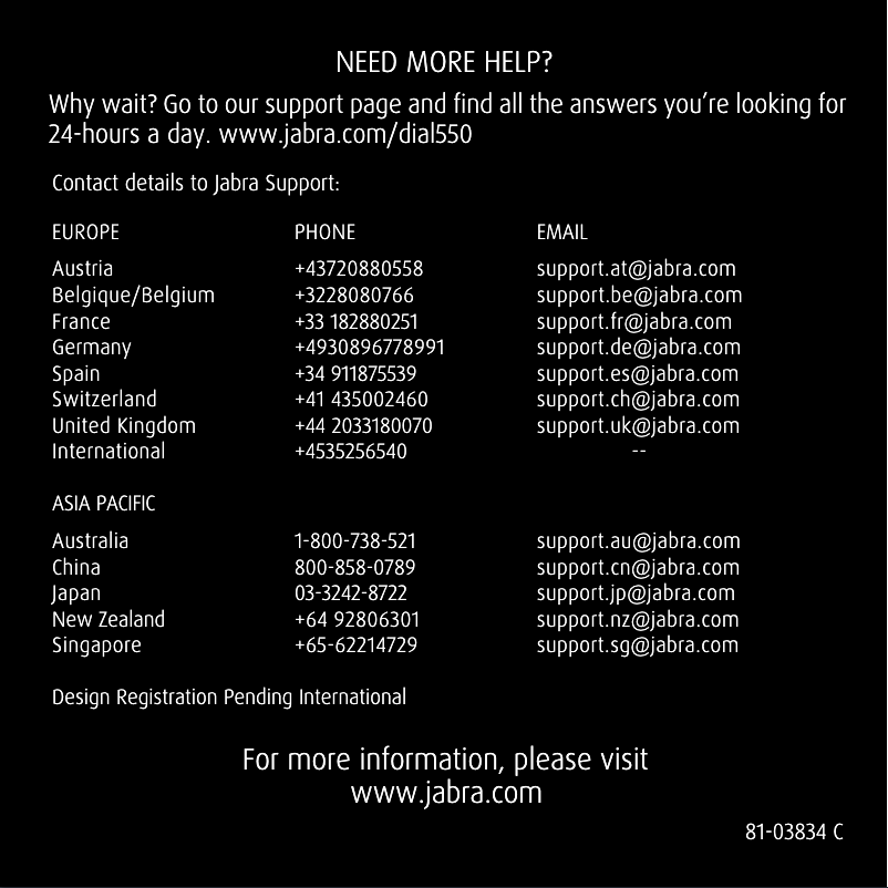 Image de la première page du manuel de l'appareil DIAL 550