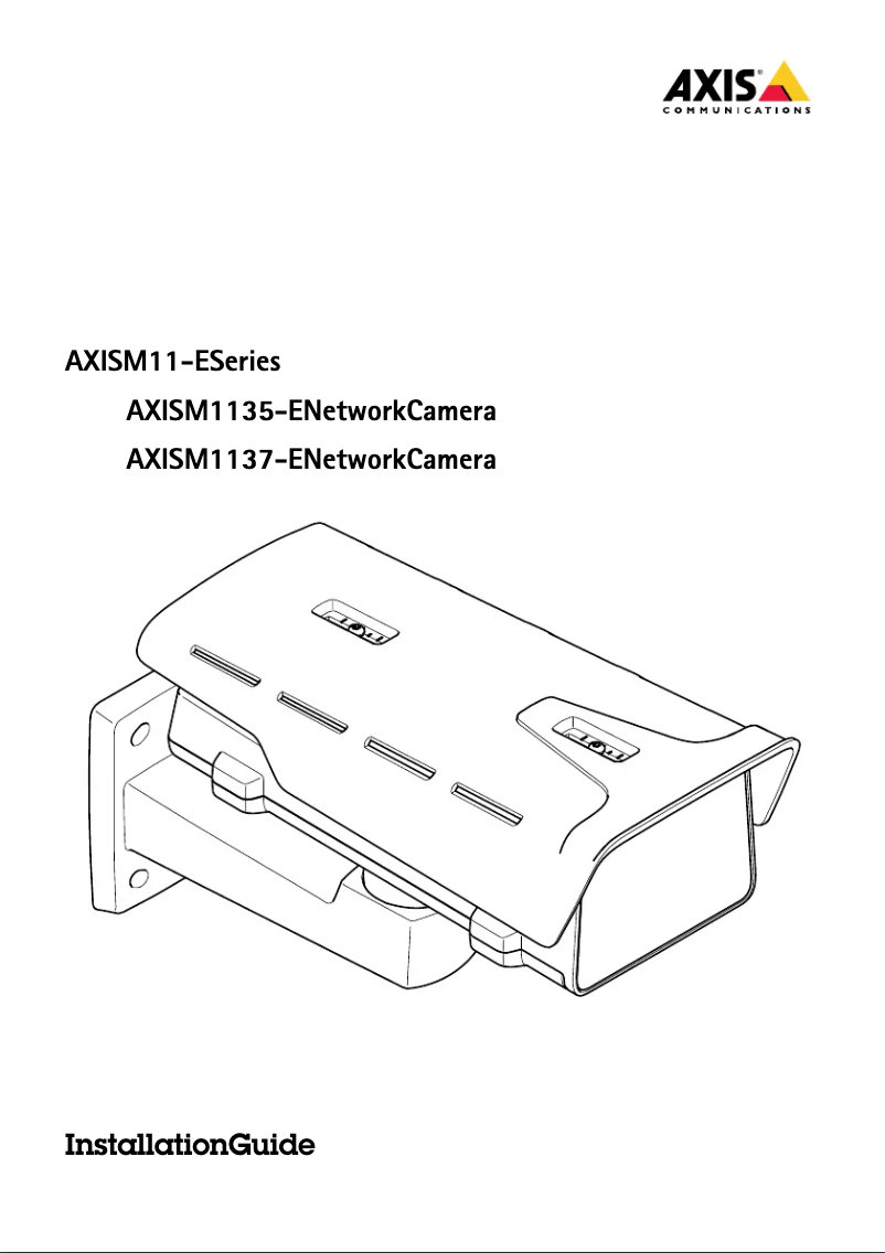 Page 1 de la notice Manuel utilisateur Axis M1137-E