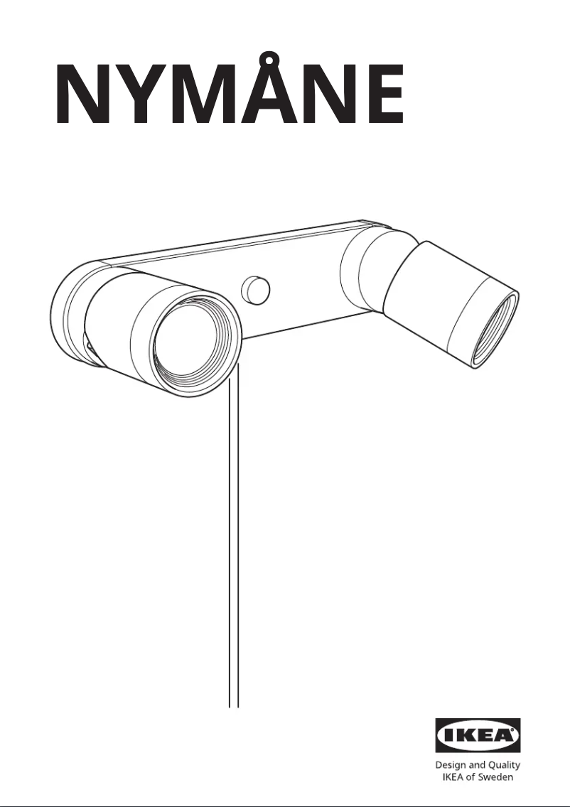 Page 1 de la notice Manuel utilisateur Ikea NYMÅNE 204.286.47