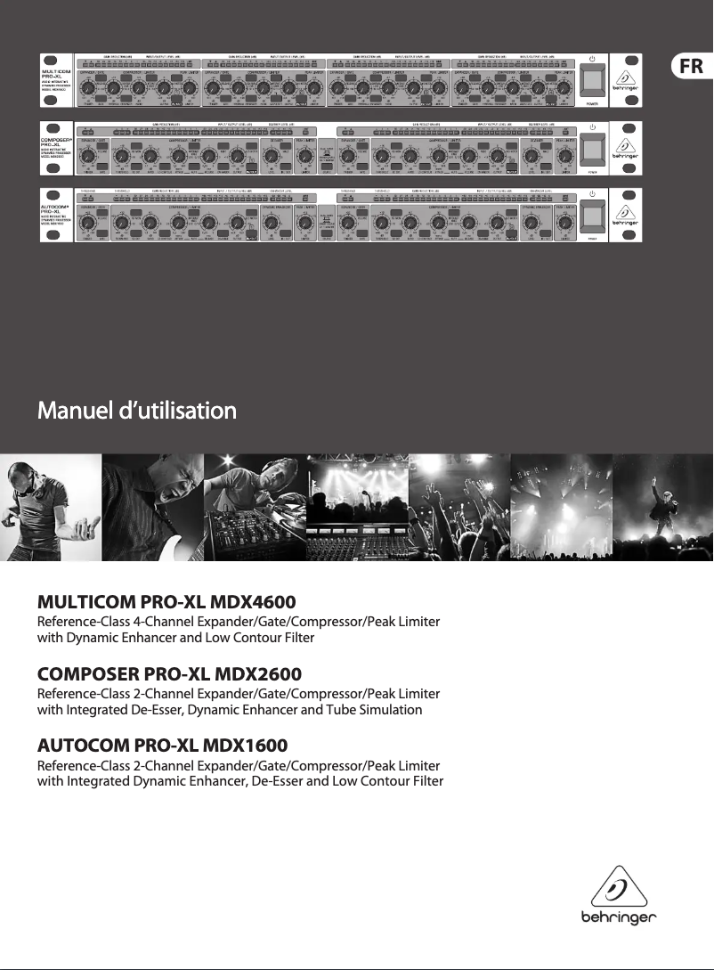 Page n°1 - Manuel utilisateur Behringer Autocom Pro-XL MDX1600