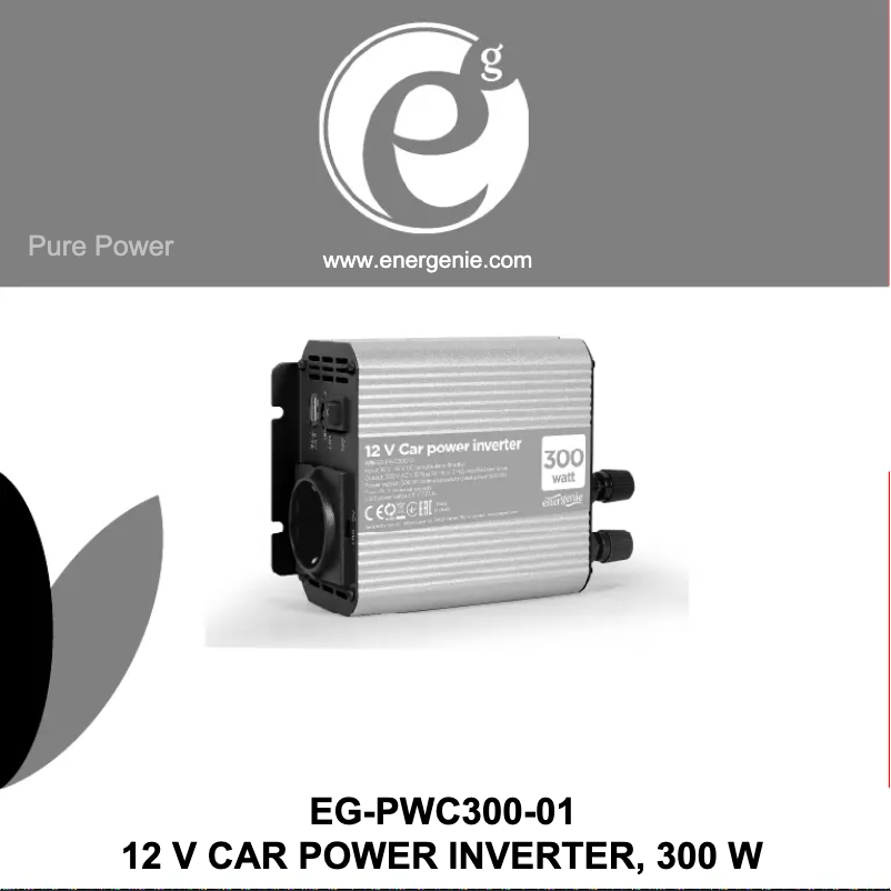 Page 1 de la notice Manuel utilisateur Gembird EG-PWC300-01