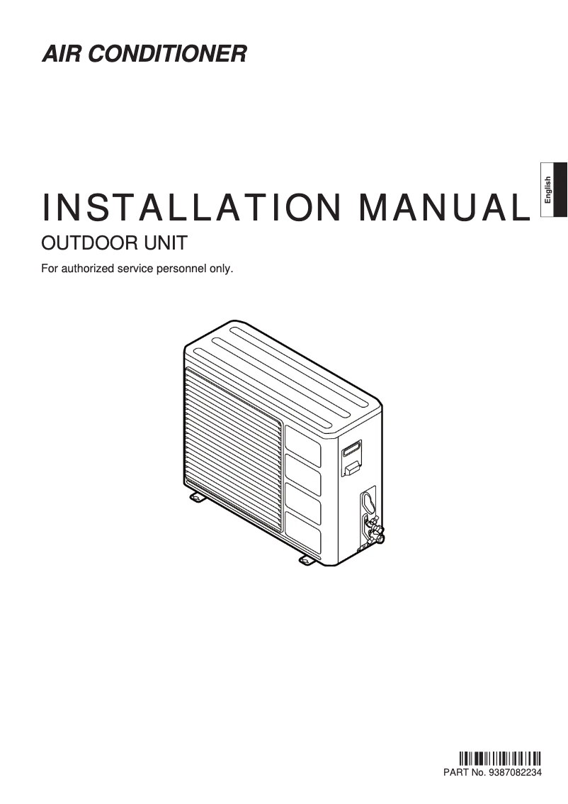 Imagen de la primera página del manual del dispositivo ASGA24FUTC-B