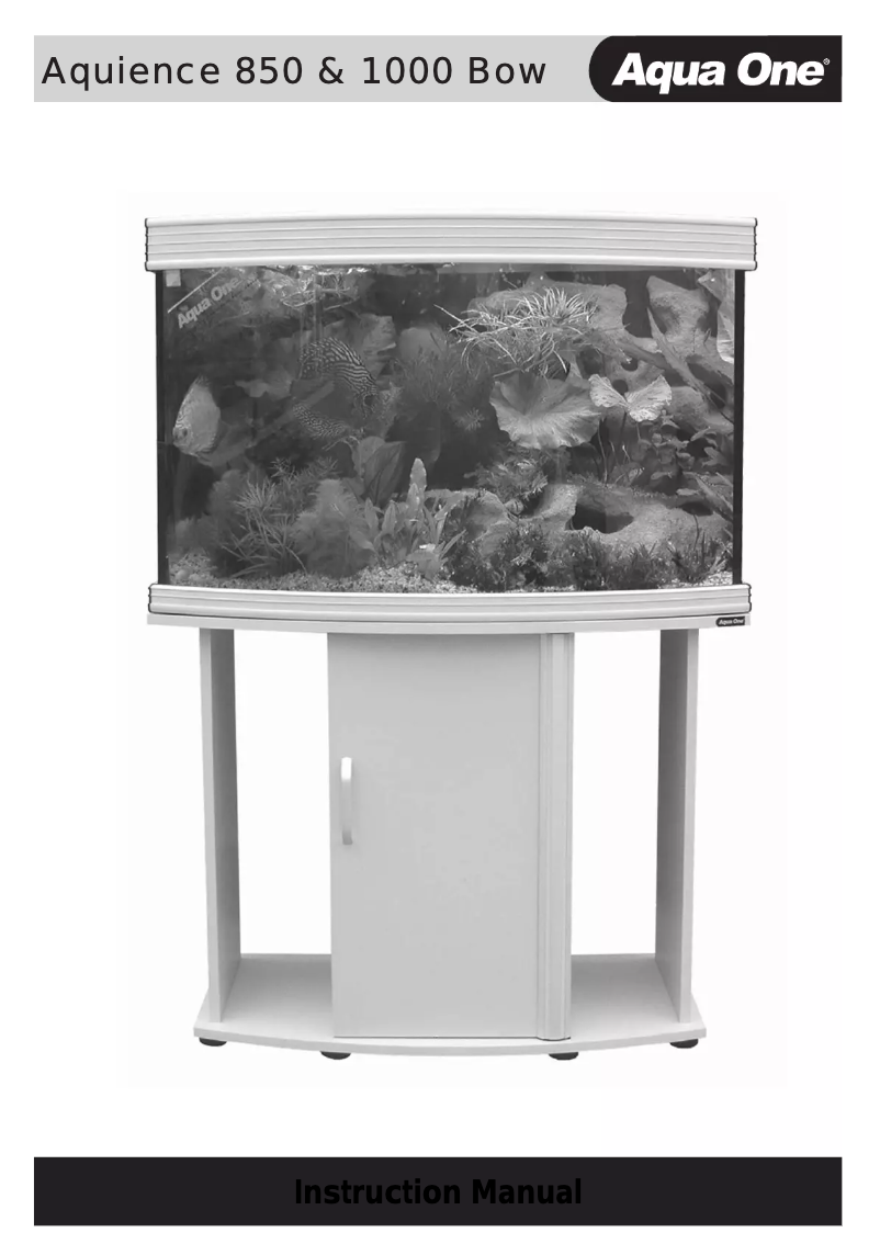 Page 1 de la notice Manuel utilisateur Aqua One Aquience 850 Bow