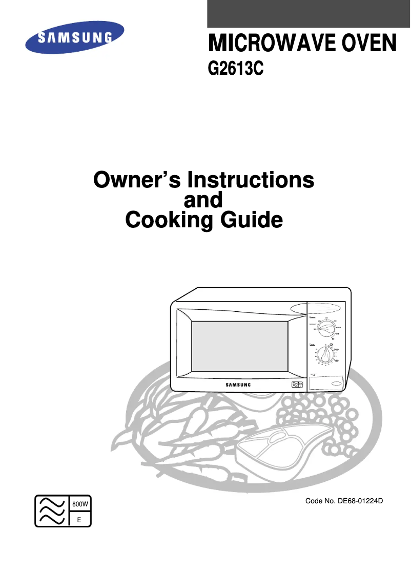 Page 1 de la notice Manuel utilisateur Samsung G2613C-1S