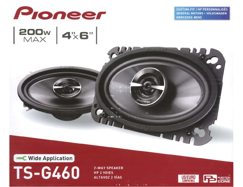 Page n°1 - Manuel utilisateur Pioneer TS-G460