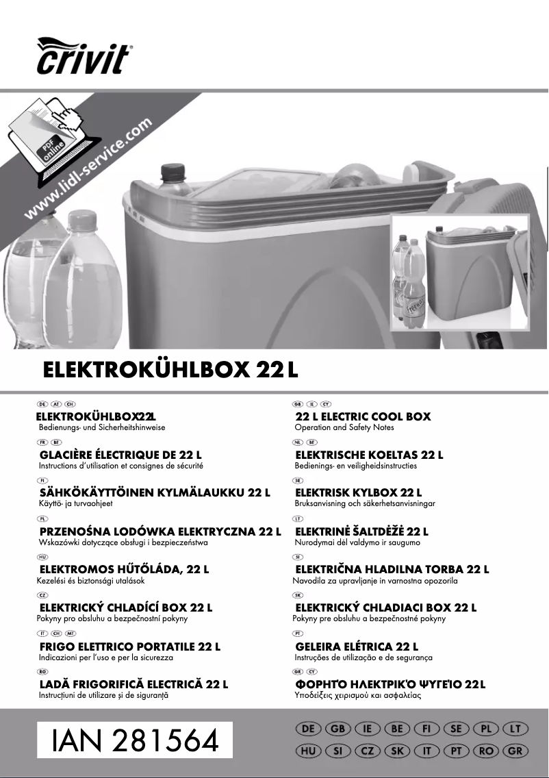 Page 1 de la notice Manuel utilisateur Crivit B450
