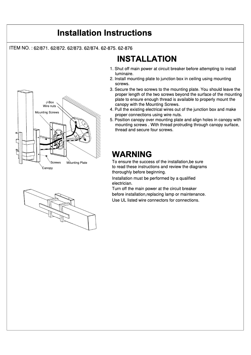 Página 1 del manual Manual de usuario NUVO 62/874