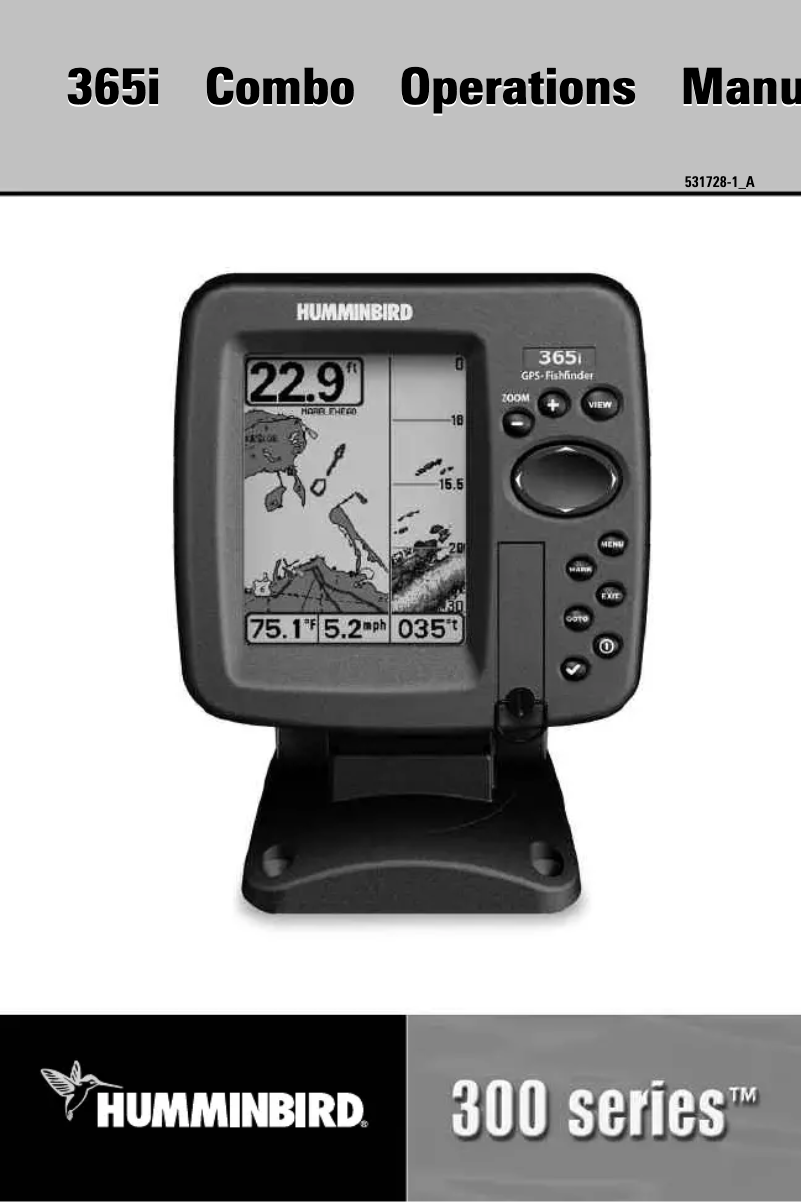 Page n°1 - Manuel utilisateur Humminbird 365I