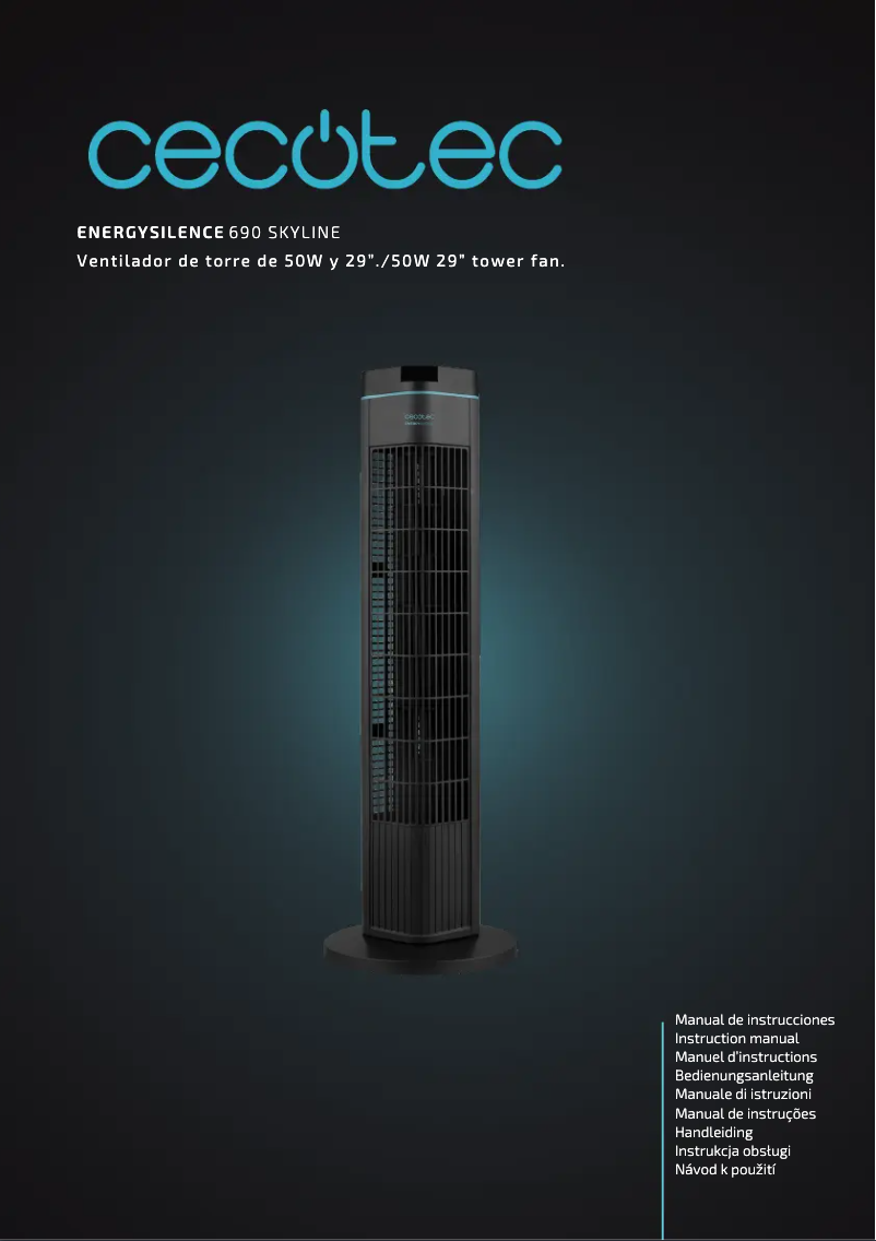 Page 1 de la notice Manuel utilisateur Cecotec EnergySilence 690 Skyline